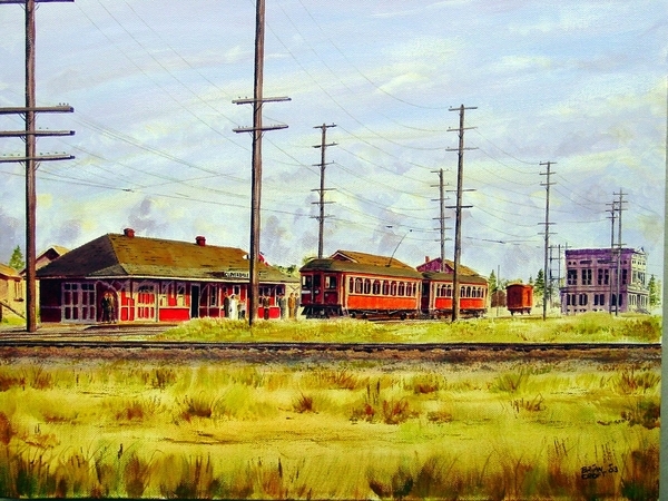 294. Interurban at Cloverdale Station