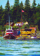 295. Boat and Plane at Pender Harbour