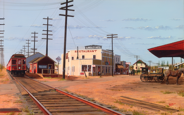 322. Crossroads at Langely Prairie   1928